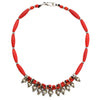 Red Bohemian Bell Necklace