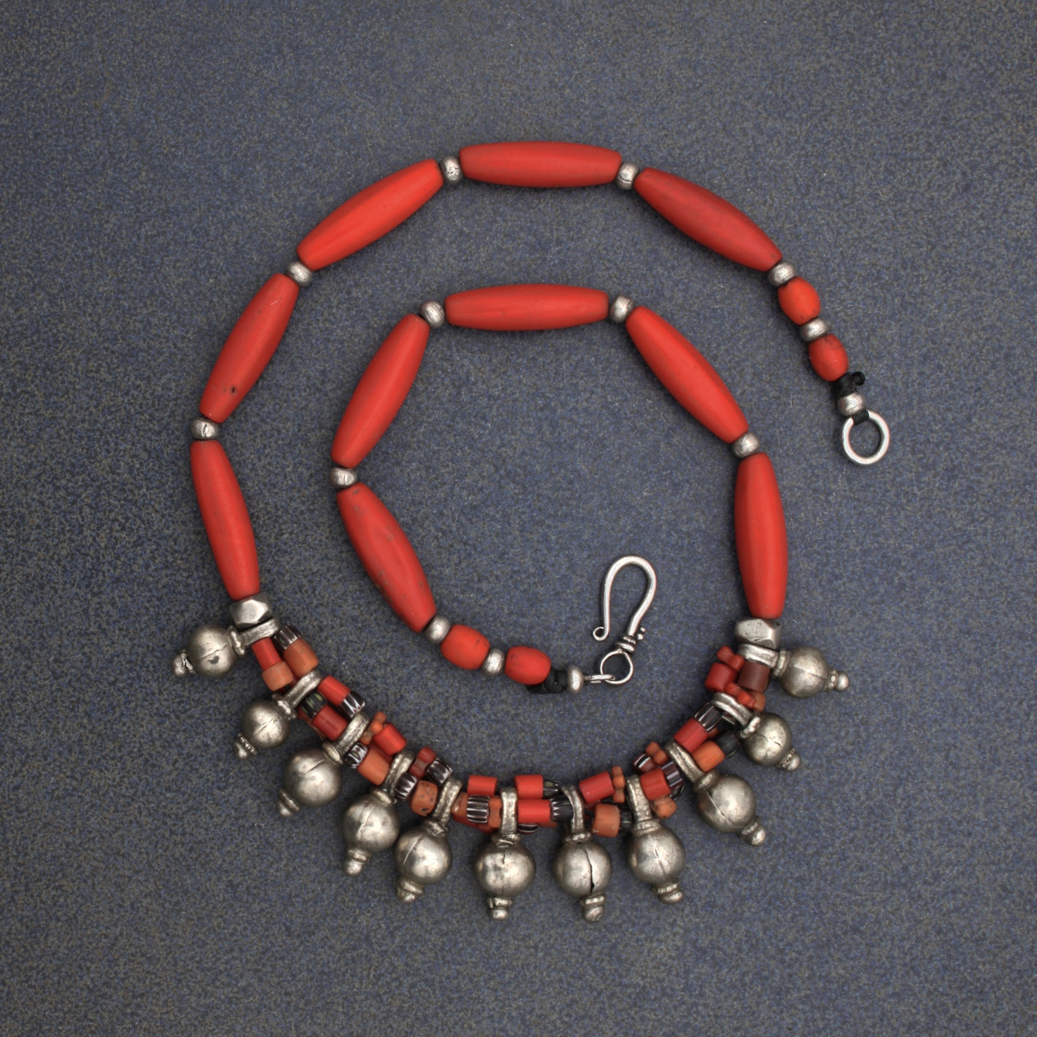 Red Bohemian Bell Necklace