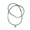Turquoise and Karen Silver Necklace