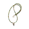 African Turquoise Leaf Necklace