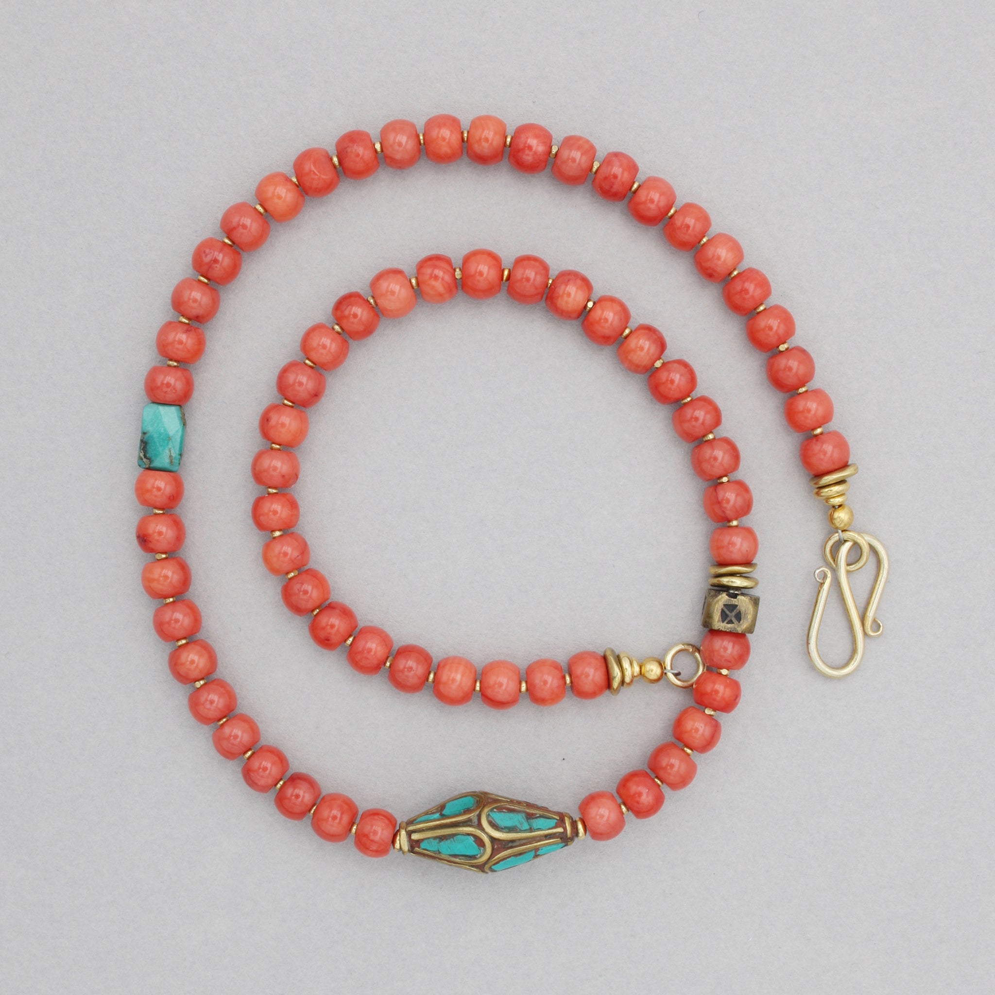 Coral and Turquoise Necklace