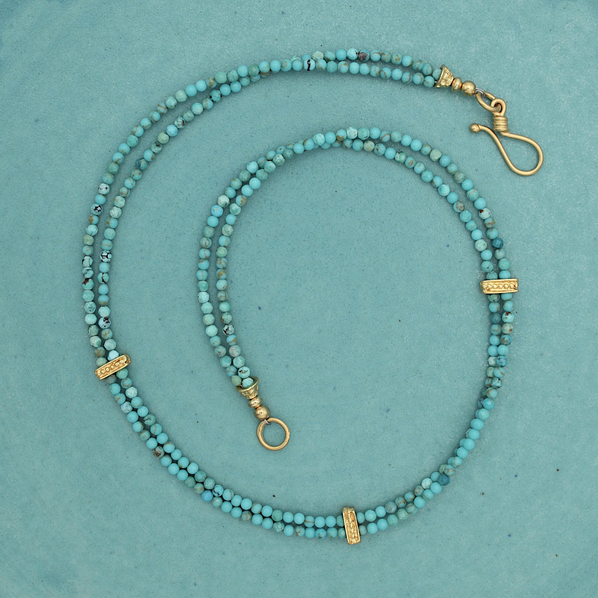 Double Stranded Turquoise Necklace