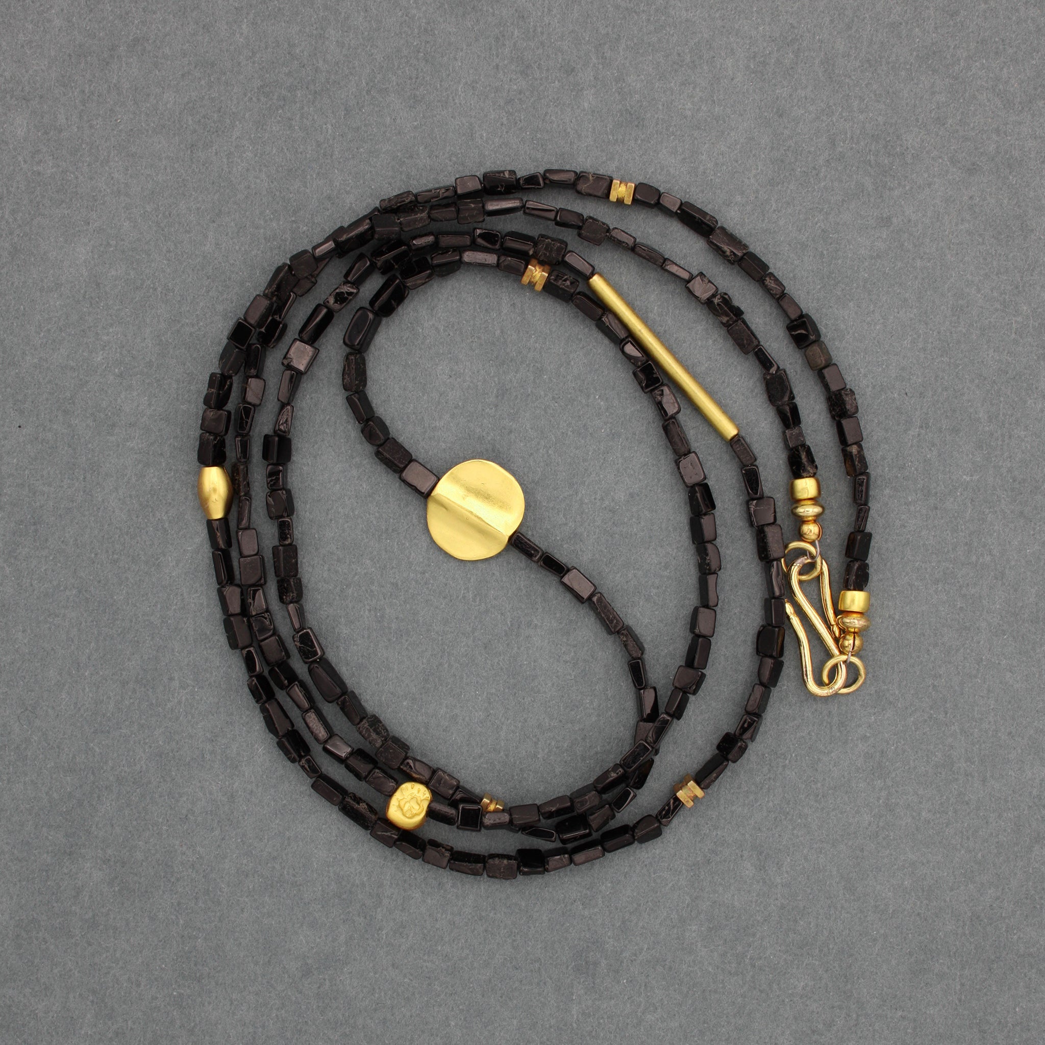 Onyx Sun Necklace