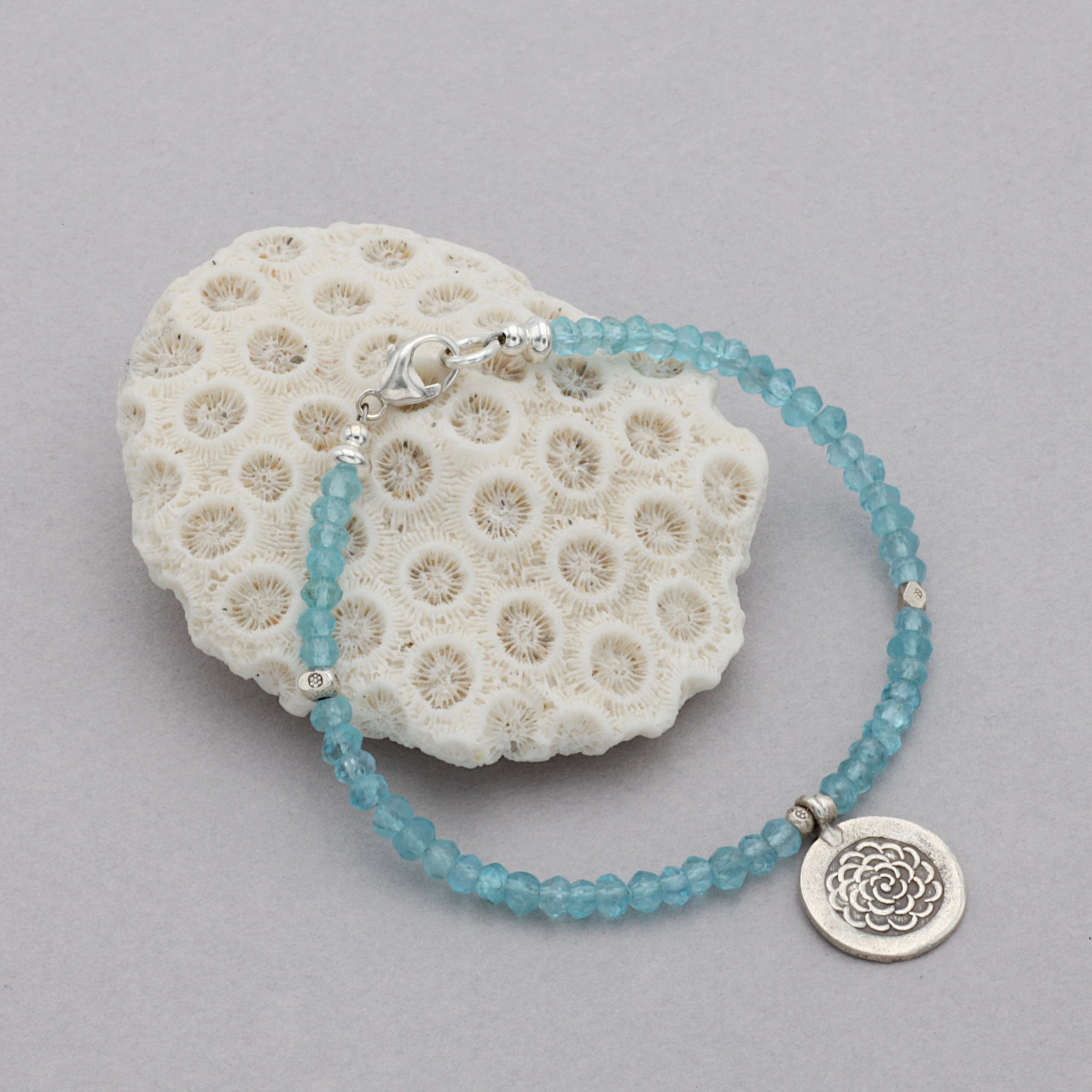 Apatite Lotus Bracelet