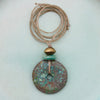 Turquoise Disc Necklace