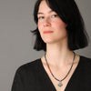 Neon Apatite Necklace and Tuareg Pendant