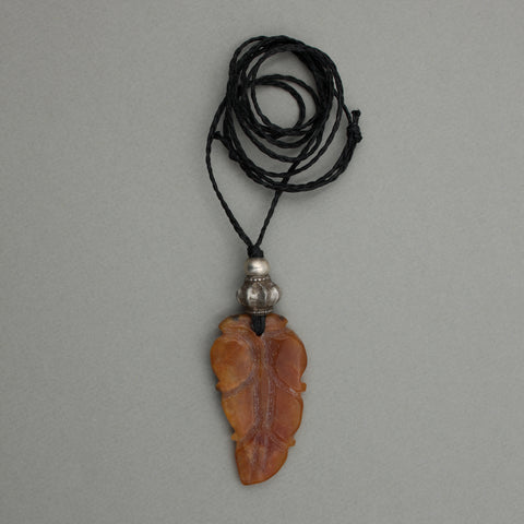 Agate Leaf Necklace