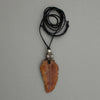 Agate Leaf Necklace