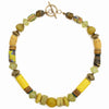 Chunky Yellow Trade Glass Necklace