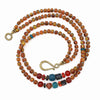 Double-Stranded Orange Venetian Glass Necklace