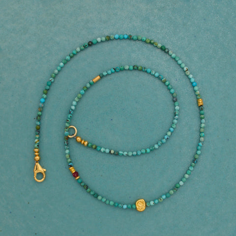 Faceted Turquoise Necklace