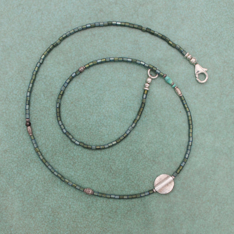 Hematite Moon Necklace