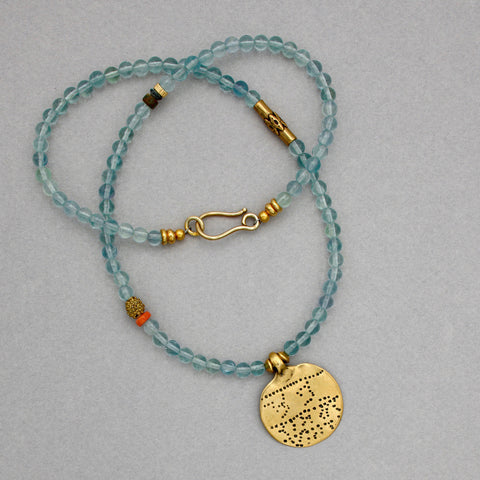 Aquamarine Amulet Necklace