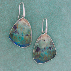 Faceted Turquoise Earrings