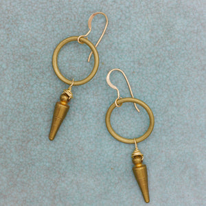 Brass Loop Earrings