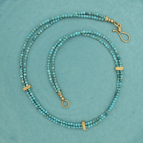 Double Stranded Turquoise Necklace