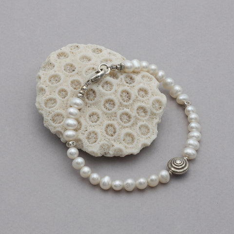 Pearl Spiral Bracelet