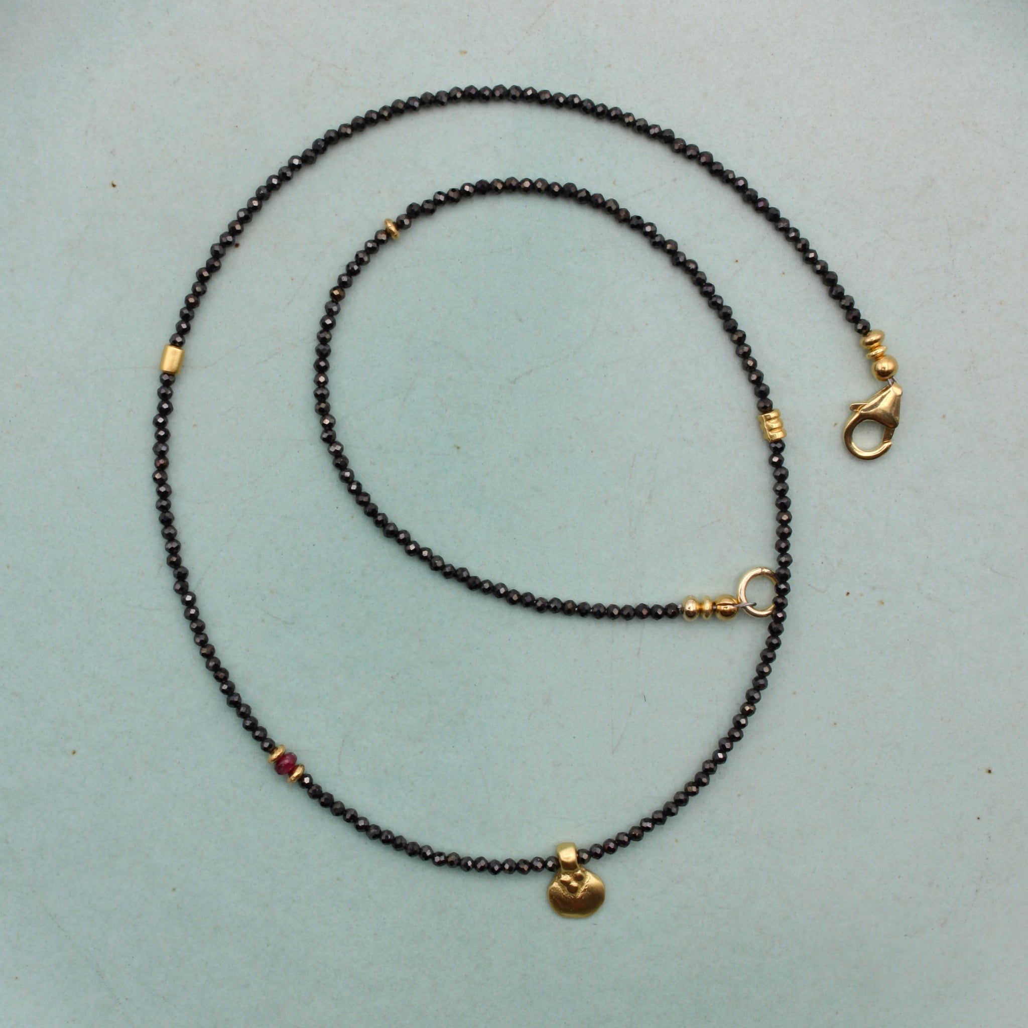 Alex Sepkus The Big Sleep Black Spinel Bead Necklace