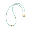 Chalcedony Necklace with Aztec Pendant