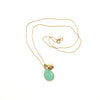 Faceted Chalcedony Drop Necklace