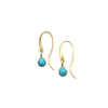 Facted Turquoise Drop Earrings