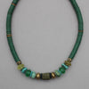 Green Mali Vinyl and Kano Bead Necklace