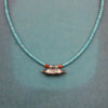 Heishi Turquoise Necklace with Indian Amulet