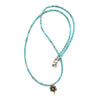 Turquoise Faience Flower Necklace
